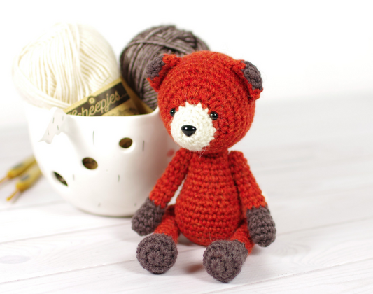 Amigurumi Fox Crochet Pattern – Jointed Arms &amp; Legs 🦊✨