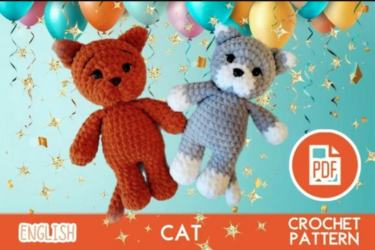 Cat Amigurumi Crochet Pattern 🐱✨